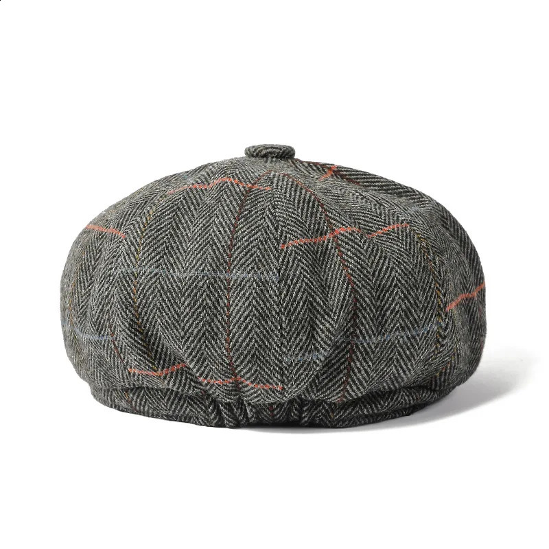 Autumn and Winter Polyester Print sboy Caps Flat ed Cap Men and Women Painter Beret Hats 145 251021