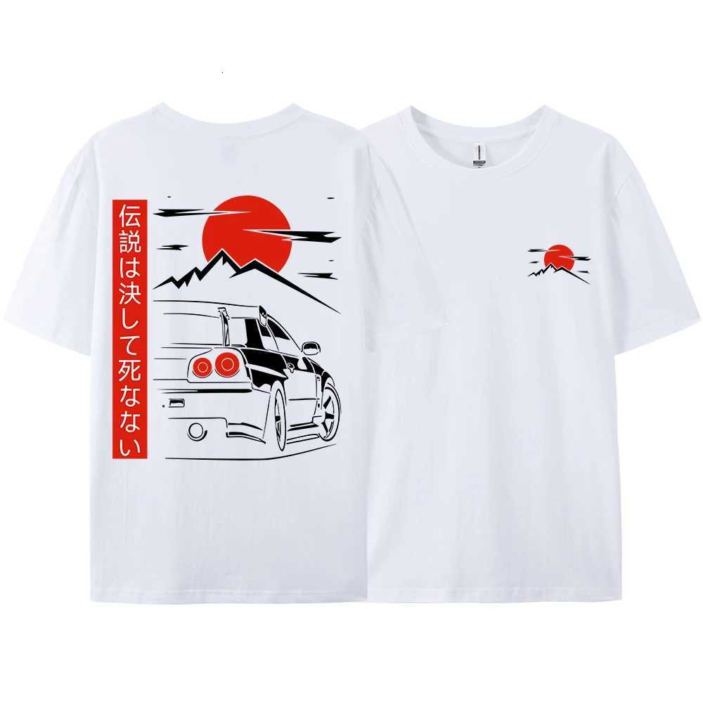 Japanese Style Car JDM Culture GTR Racing T Shirts Men Women Street Wear Original Design Oversized 100 Cotton Couple Tops TeesXJ251023