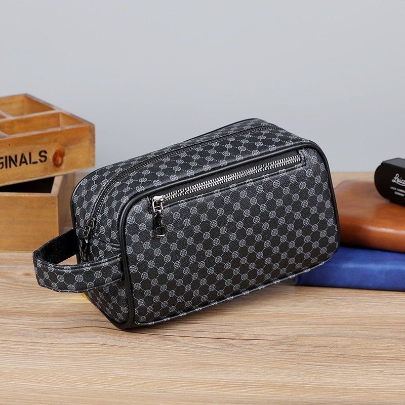 New Men Holding A Package Printing Large Capacity Fashion Handbag Multilayer Receive Receive Bag Wholesale Business And Leisure Travelers 2025s hot