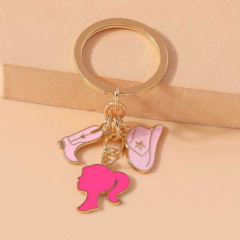 Fashion Women Hat Shoe Pendants Keychain for Car Key Handbag Purse Hanging Keyrings Accessories DIY Jewelry Gifts Z251023