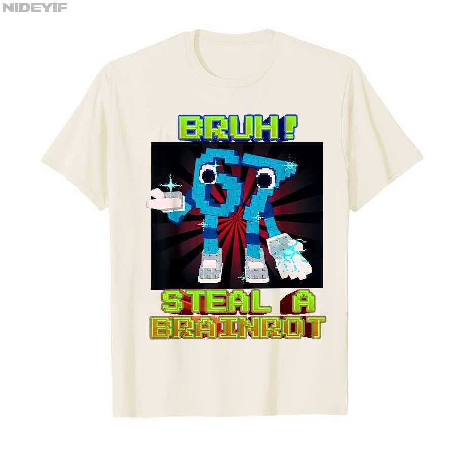 Bruh 67 Six Seven 67 Funny Brainrot Meme Tshirt for Men Women Cotton T Shirts Short Sleeve TopsXJ251023