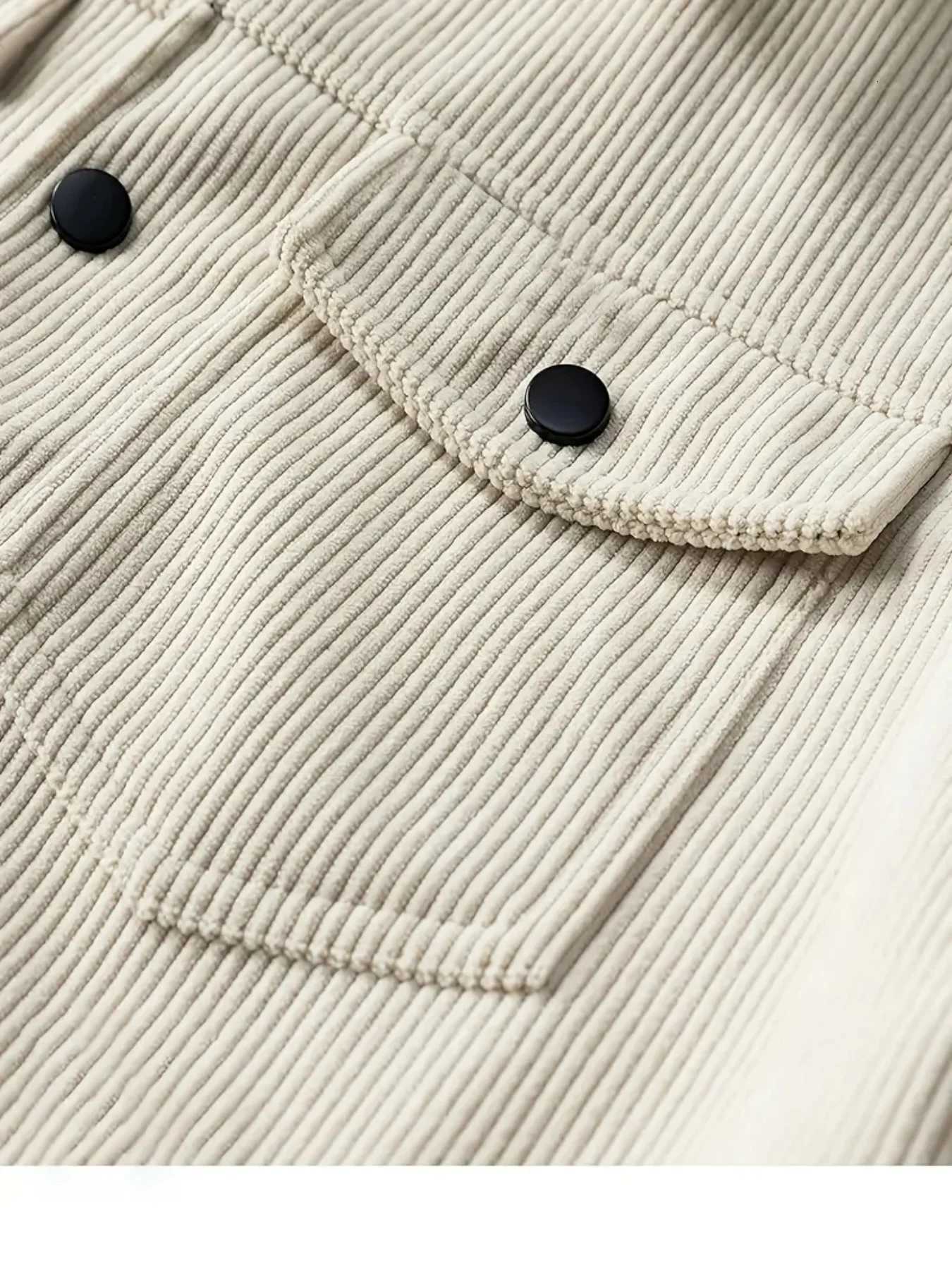 The 2025 new autumn corduroy jacket for men with a lapel a trendy Japanese style loose coat W251023