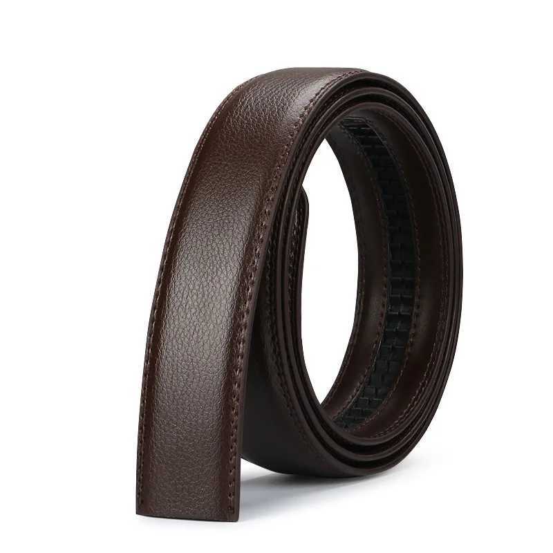 Mens automatic buckle belts No Buckle Belt Brand Belt Men High Quality Male Genuine Strap Jeans Belt 35cm beltsXJ251023
