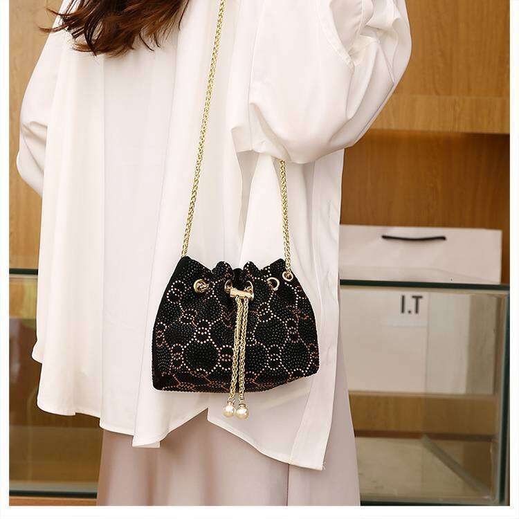New Women's Bag: Elegant And High-End Solid Color Sequin Crossbody Shoulder Handbag, Evening Bag