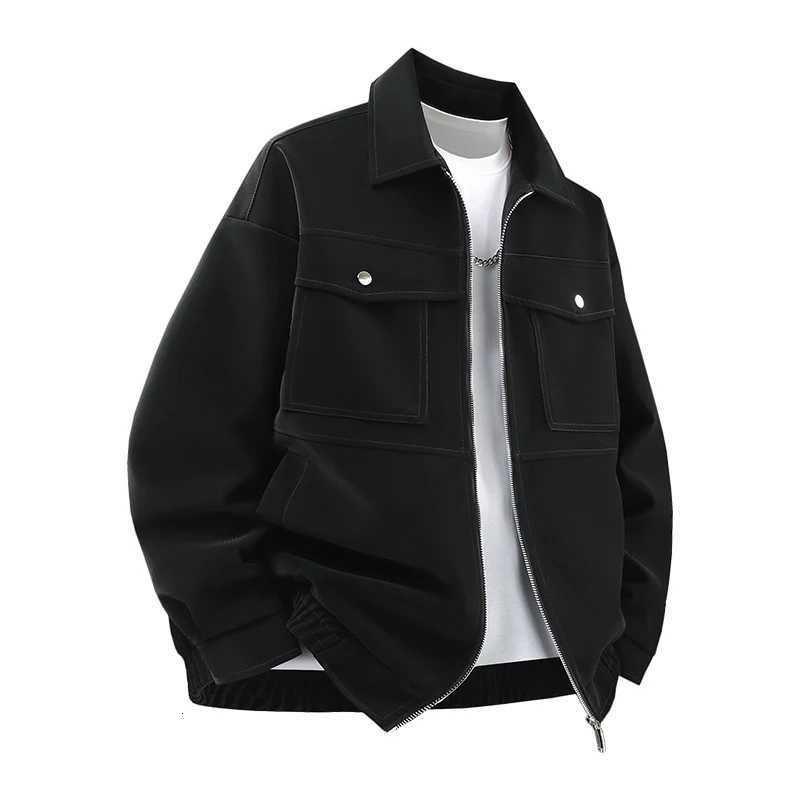 New Mens Outdoor High Quality Imitation Leather Jacket Comfortable Versatile Breathable Warm Handsome Top for Autumn Winter W251023