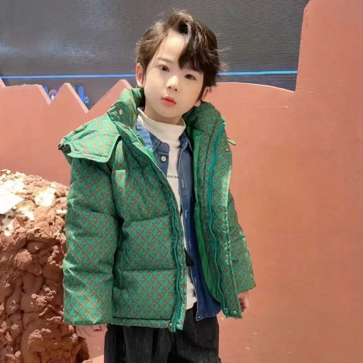 Winter Kids Jacket Coat For Little Boys Age 212 Years Children Hooded Outerwear Girl Baby Warm Down Padded Jacket Y251023