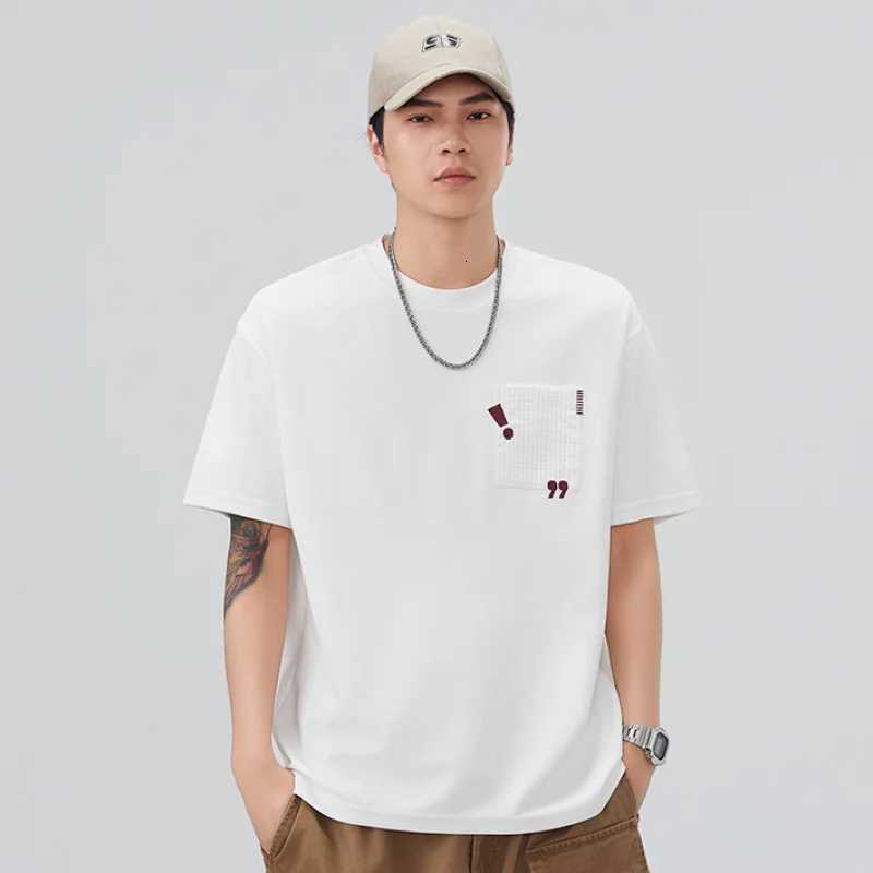 BM1601 Summer new mens shortsleeved Tshirt embroidery fashion loose hundred highend 100 cottonXJ251023