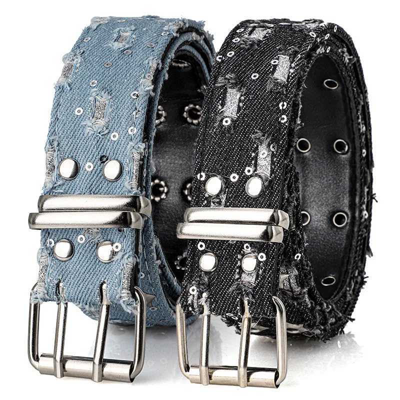 New Fashion Luxury Womens Belt Punk Trend Jeans Accessories Denim Girdle HipHop Y2k Star Hollowed Pin Buckle BeltFor Men WomenXJ251023
