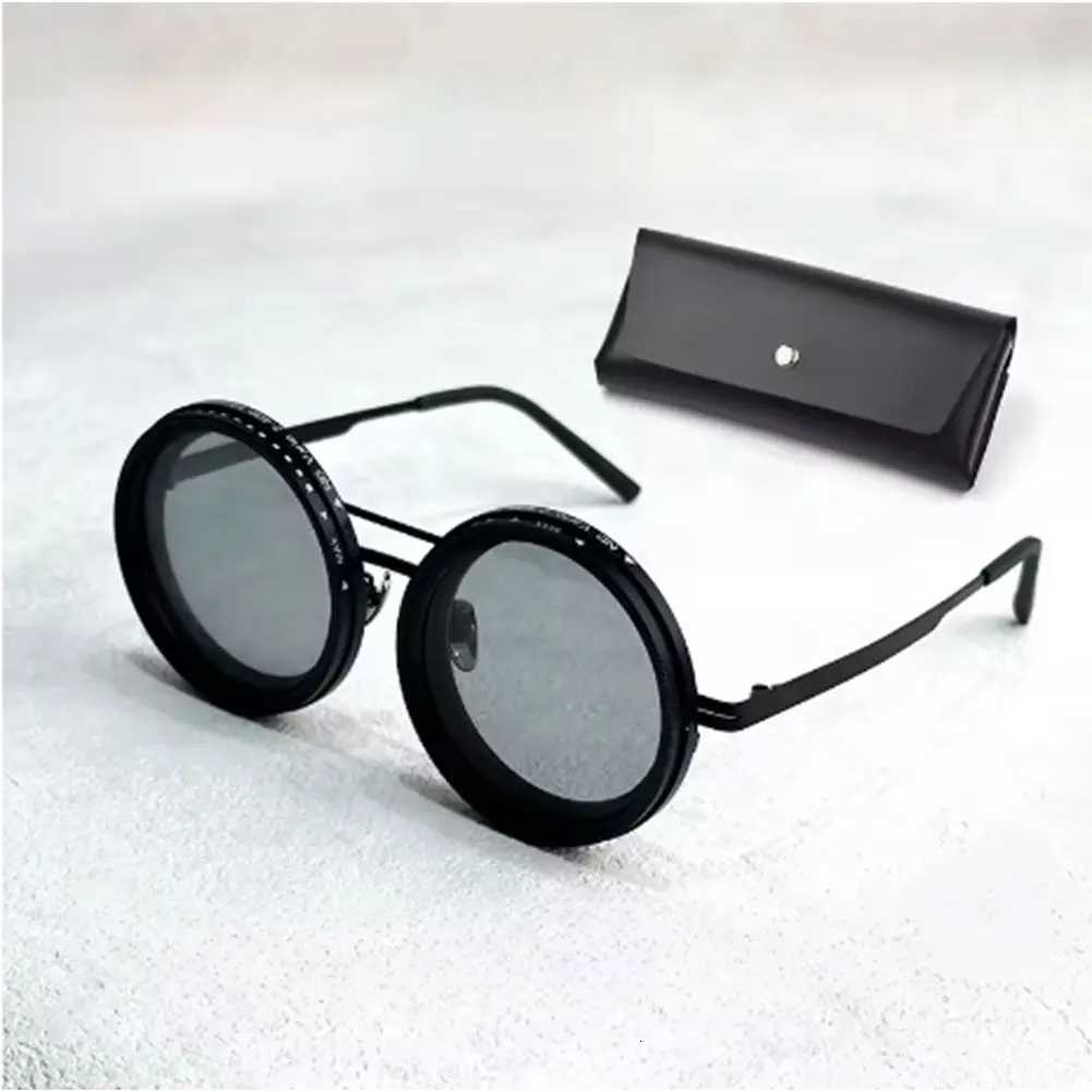 ND9 adjustable dimming sunglasses Retro Punk round mens outdoor fishing UV400 polarized driving sunglasses for Driving FishingW251023