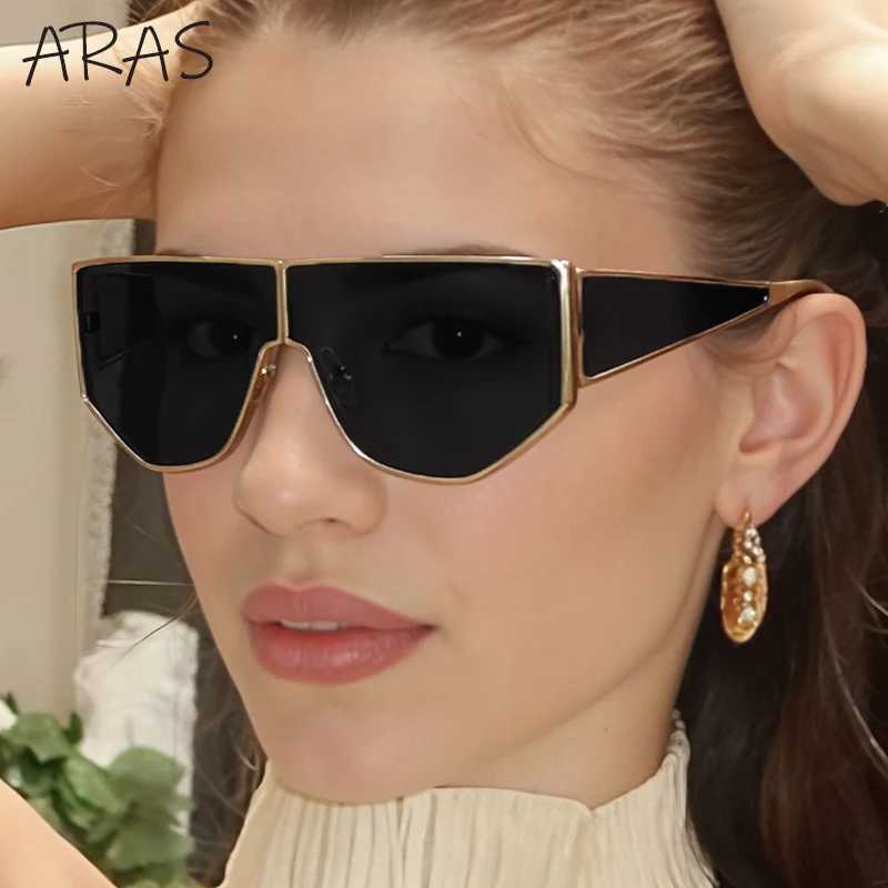 Y2K Punk Shield Sunglasses Women 2025 Luxury Brand Oversized Trendy Sun Glasses Windproof Night Vision Driving Goggle EyewearW251023