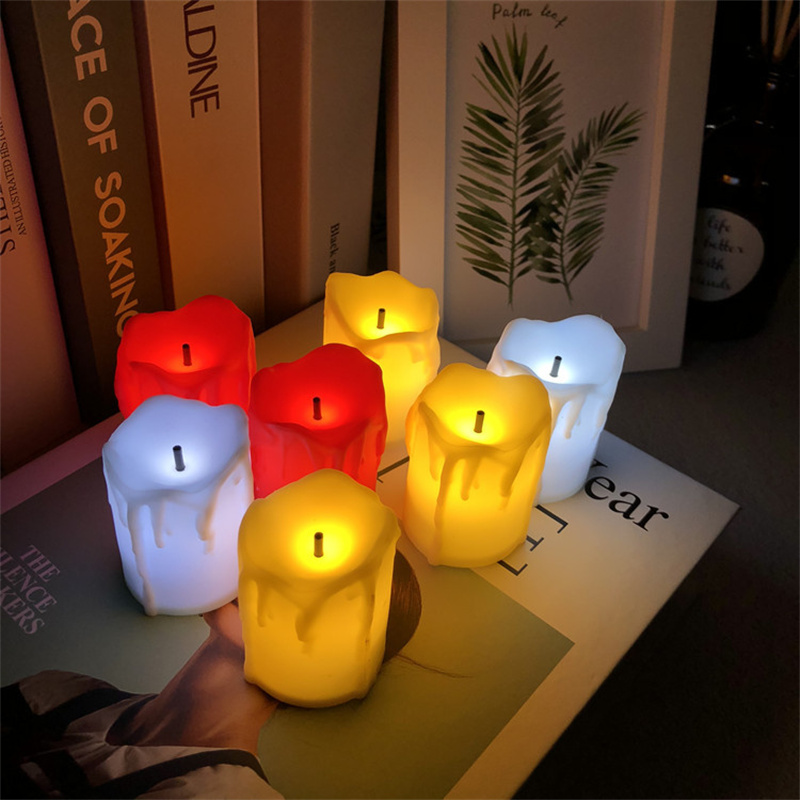 ABS Plastic LED Electronic Candle Lights Battery Operated No-Melt Alternative for Special Occasions & Interior Designing Needs - led lights -Electroni