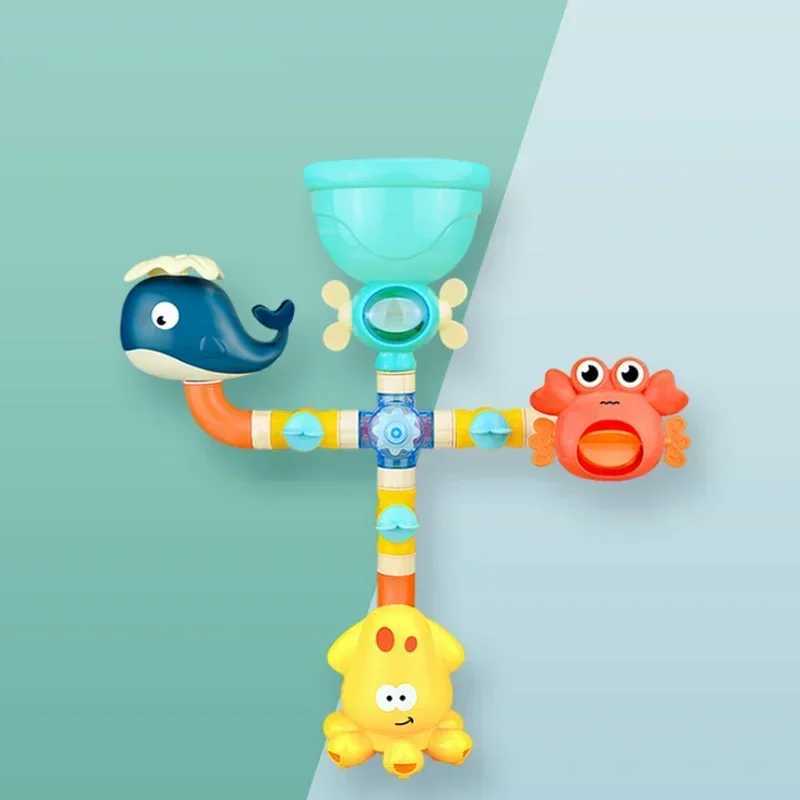 Baby Bath Toys Water Game Giraffe Crab Model Faucet Shower Playing Water Spray Swimming Bathroom Toys for Kids Christmas Gifts J251023