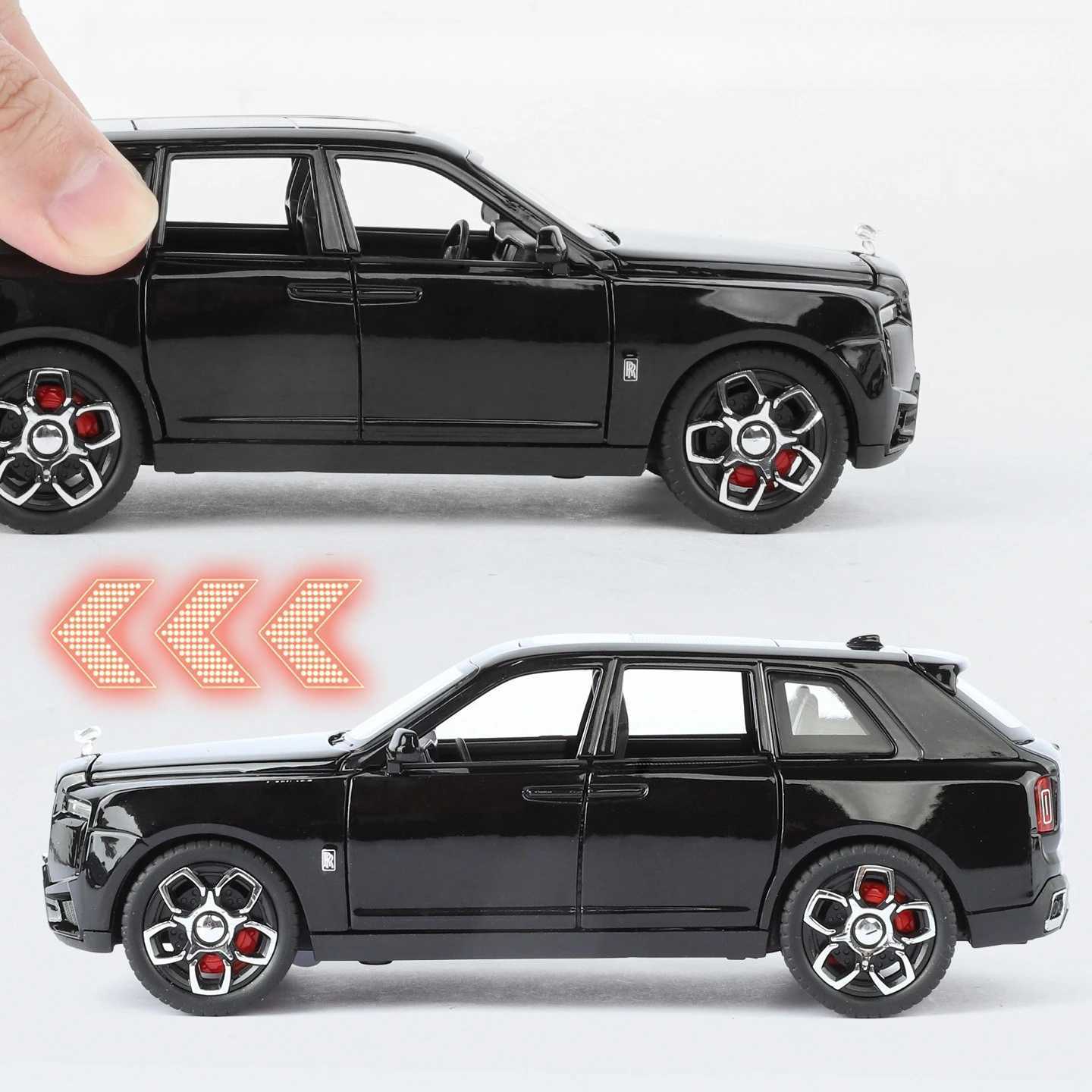 132 Cullinan Luxy SUV Alloy Diecast Metal Model Sound Light Pull Back Childrens Toy Car GiftsT251023