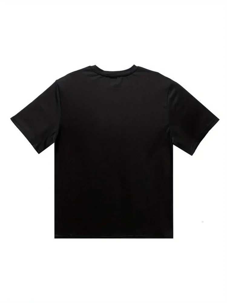Mens Christmas Cool Santa Claus Gesture Print Tshirt Casual Slightly Stretchy Shortsleeved Crew Neck Tops Outdoor WearXJ251023