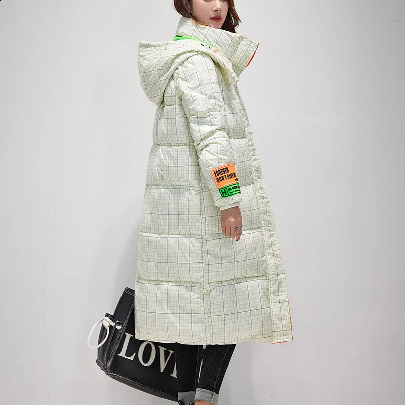 Waterproof Coats Fashion Winter Down Cotton Jacket Womens Glossy Colorful Femme Thick Warm Long Hooded Puffer Parkas 251022