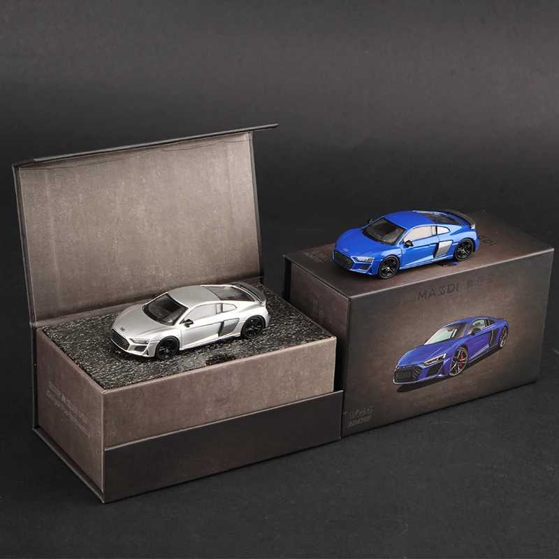 Massdi 164 Audi R8 V10 Coupe Performance 2022 Car Model Alloy Miniature Supercar Vehicle Diecast ToyT251023