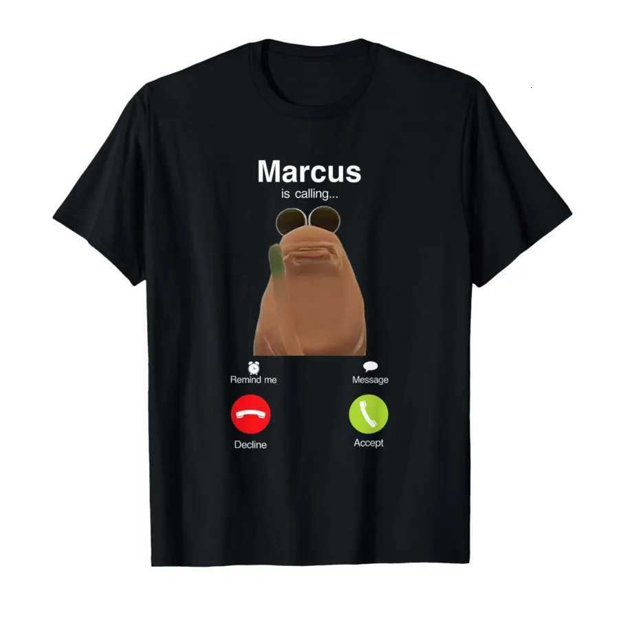 Marcus The Worm Robert Meme Tshirt for Men Women Cotton Ocollar T Shirts Neutral Short Sleeve Tops Summer Leisure StreetwearXJ251023