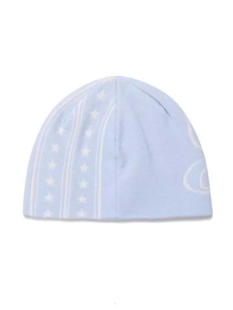 Womens Hat Beanie Knit Star Winter Y2k Streetwear Korean Fashion Kpop Wool Pullover Graphic Aesthetic Gothic Unisex AccessoriesXJ251023