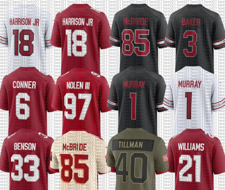 18 Marvin Harrison Jr Emari Demercado Chad Ryland Michael Wilson Will Johnson Josh Fryar Greg Dortch Walter Nolen III Josh Sweat Akeem Davis-Gaither Football Jersey