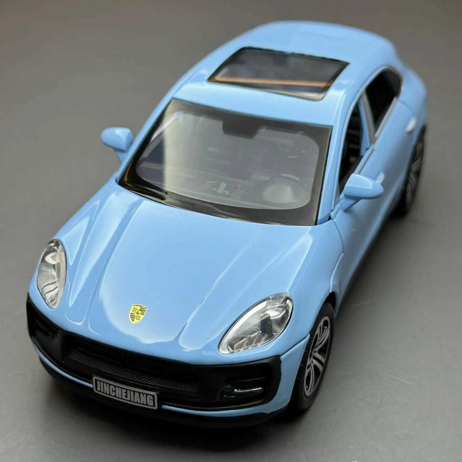 132 Macan T SUV Alloy Car Model Diecasts Toy Vehicles Metal Miniature Pull Back Sound Light Toy For Childrens GiftT251023