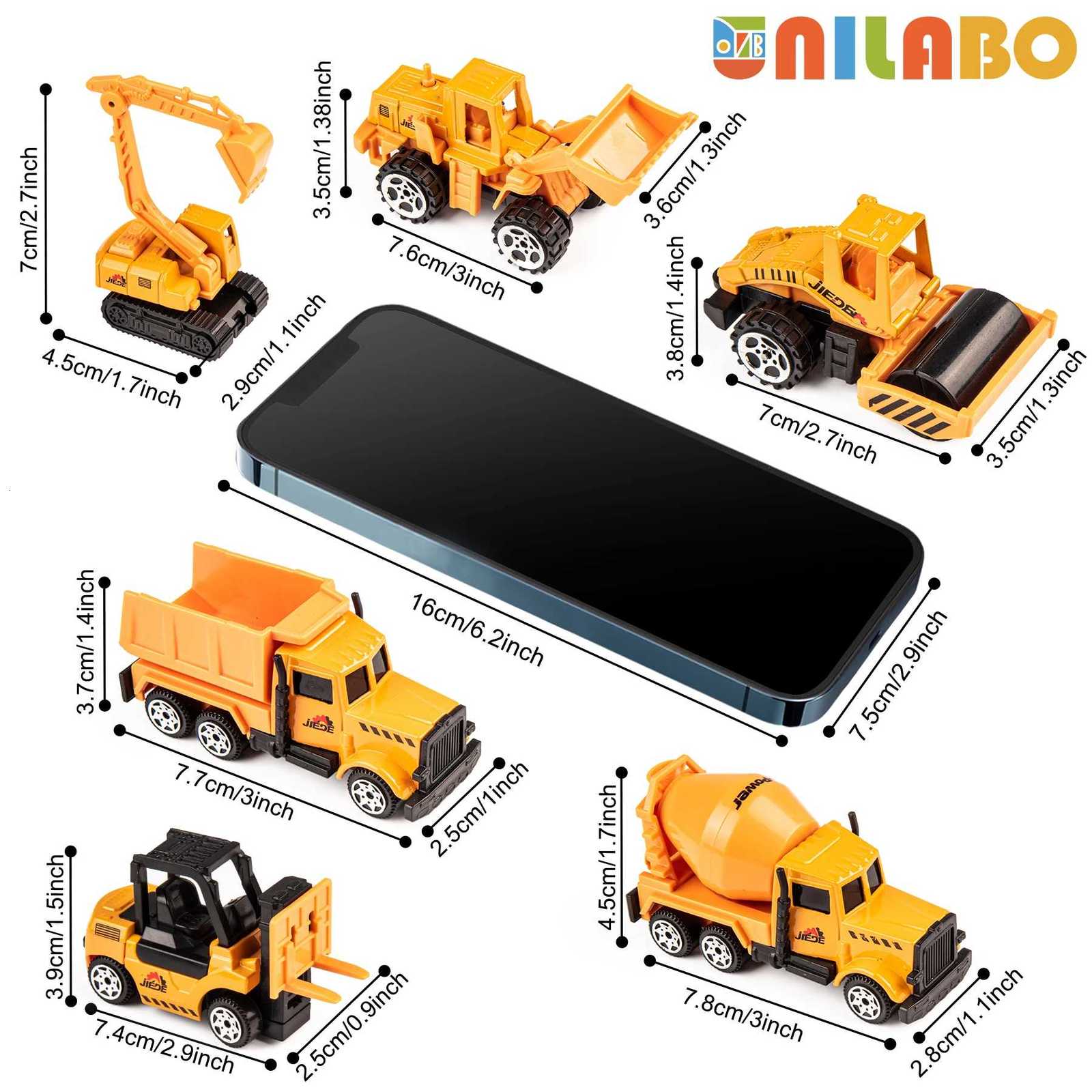 Alloy Construction Vehicles Toy Set for Ages 38STEM Toys with Container TruckTower CraneExcavator Perfect Birthday GiftT251023