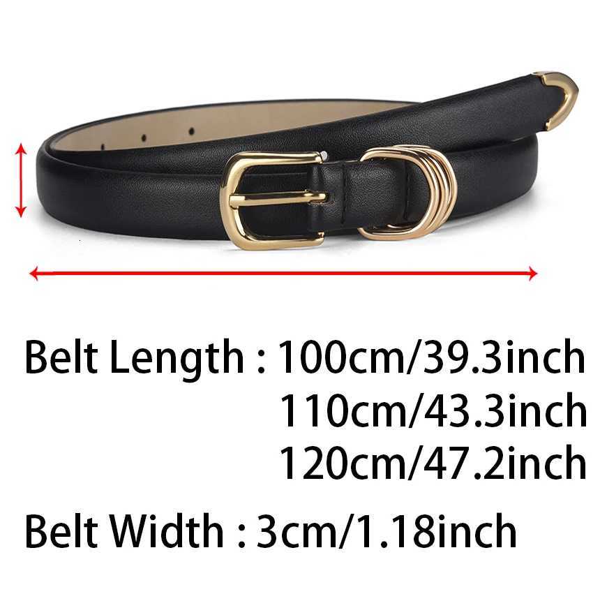 Womens Belt Fashion Golden Needle Buckle Belt Paired Jeans Dress PU Leather Belt Casual Trendy Youth Belt Gift for GirlfriendsXJ251023