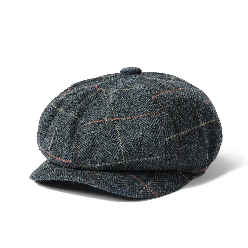 Autumn and Winter Polyester Print sboy Caps Flat ed Cap Men and Women Painter Beret Hats 145 251021