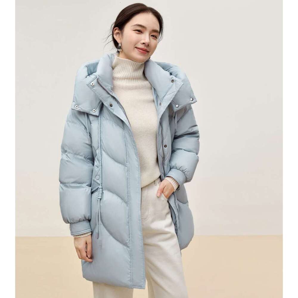 90% White Duck 2025 Winter Thick Stand Neck Long Down Coat Puffer Jacket Women Outerwear womens coat