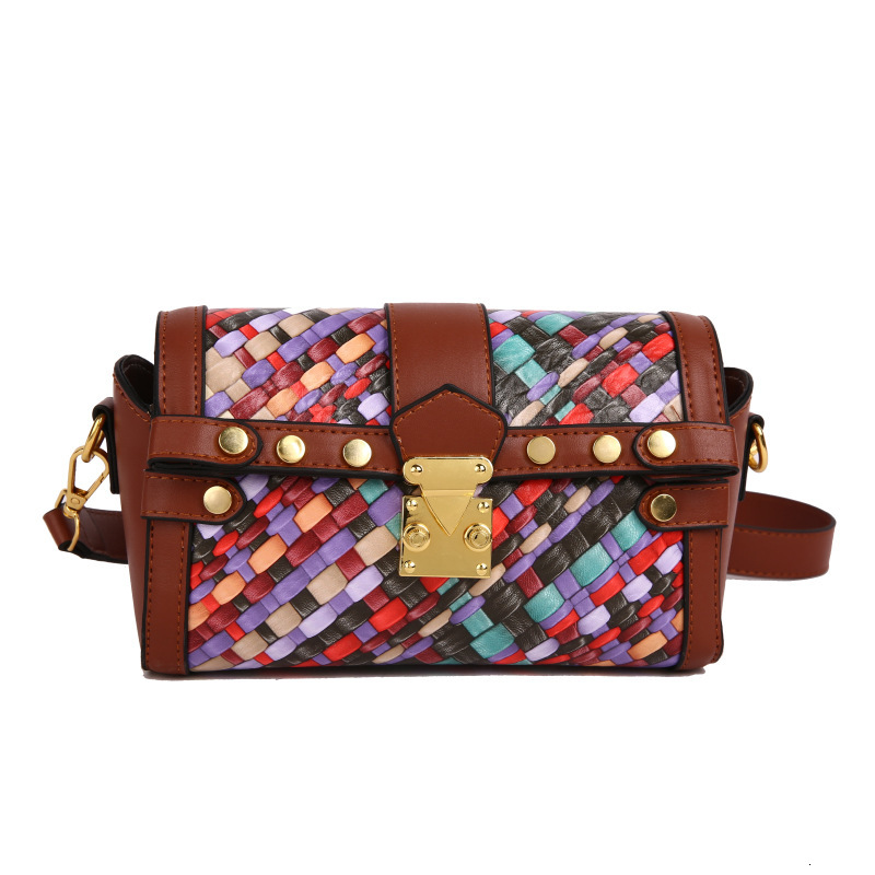 Luxury Brand Designer Bag 2025 New Women's Fashion Chain Versatile Elegant High-End Rivet Large Capacity Shoulder Crossbody Bag