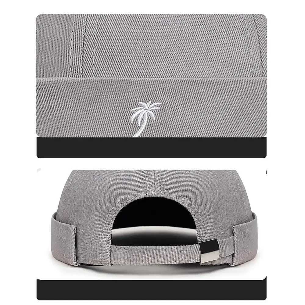 Beanie Hats Men Wen Spring Autumn Landlord Hat Streetwear Hip Hop Brimss Hat broidered Coconut Tree Docker WhosaW251023