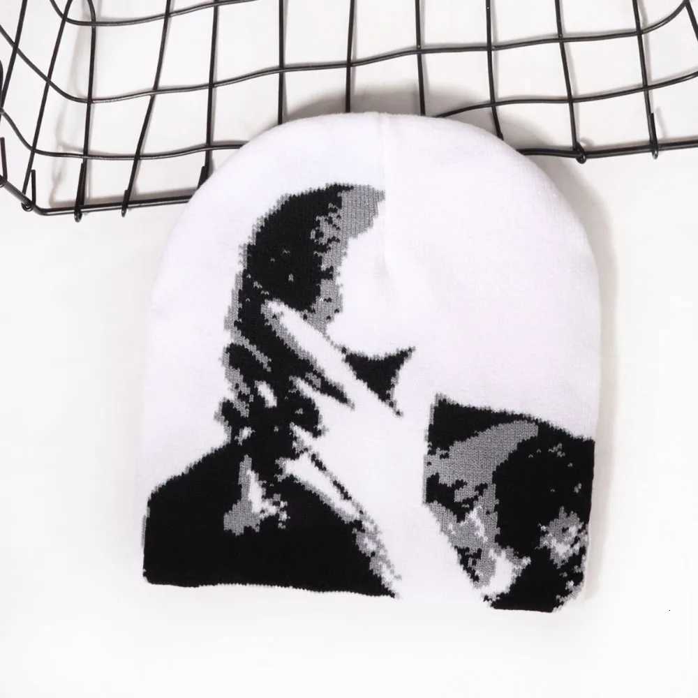 2025 Fashion Hat Knitting Beanies Goth s Men Wen Y2k Winter Pop Harajuku Vintage Warm Hip Hop UnisexW251023