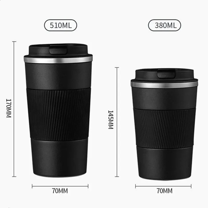 380ml 510ml Stainless Steel Coffee Cup Thermal Mug Garrafa Termica Cafe Copo Termico Caneca Nonslip Travel Car Insulated Bottle 251022 W260226