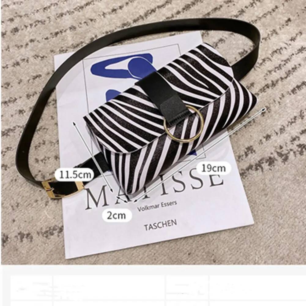 New autumn and winter luxury handbag women's belt leopard print PU belt phone bag flip leather designer bag women's belt bag change small ba