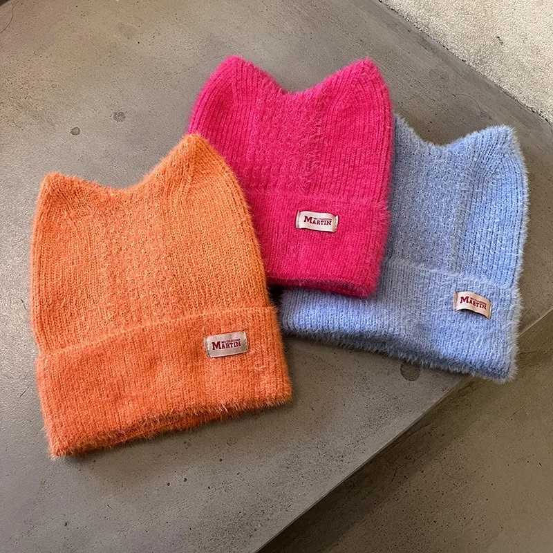 Cozy Rabbit Ear Knit Beanie for Women Ultra Soft Winter Hat Cute Christmas Gift Idea Stretchy Slouchy CapXJ251023