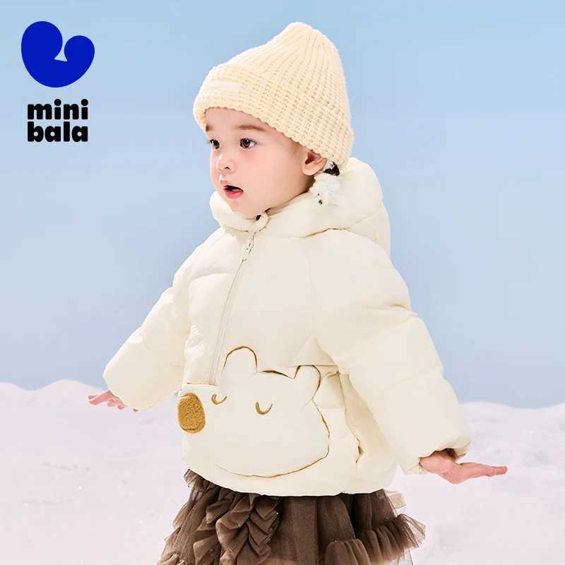 Mini Bala Down Outerwear for Boys and Girls with Hooded Warm Thickened Down Jacket for Babies Y251023