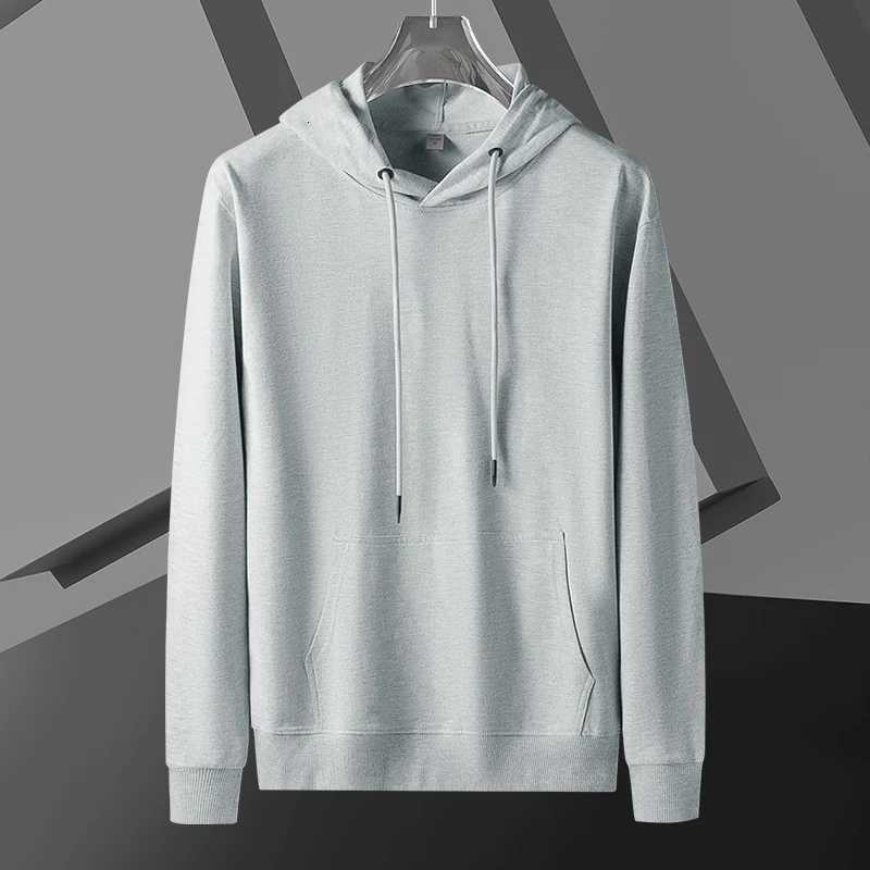 High Quality Solid Color Hoodie Mens Autumn and Winter Hot Casual Simple Comfortable Sweatshirts Daily Outdoor WearT251023