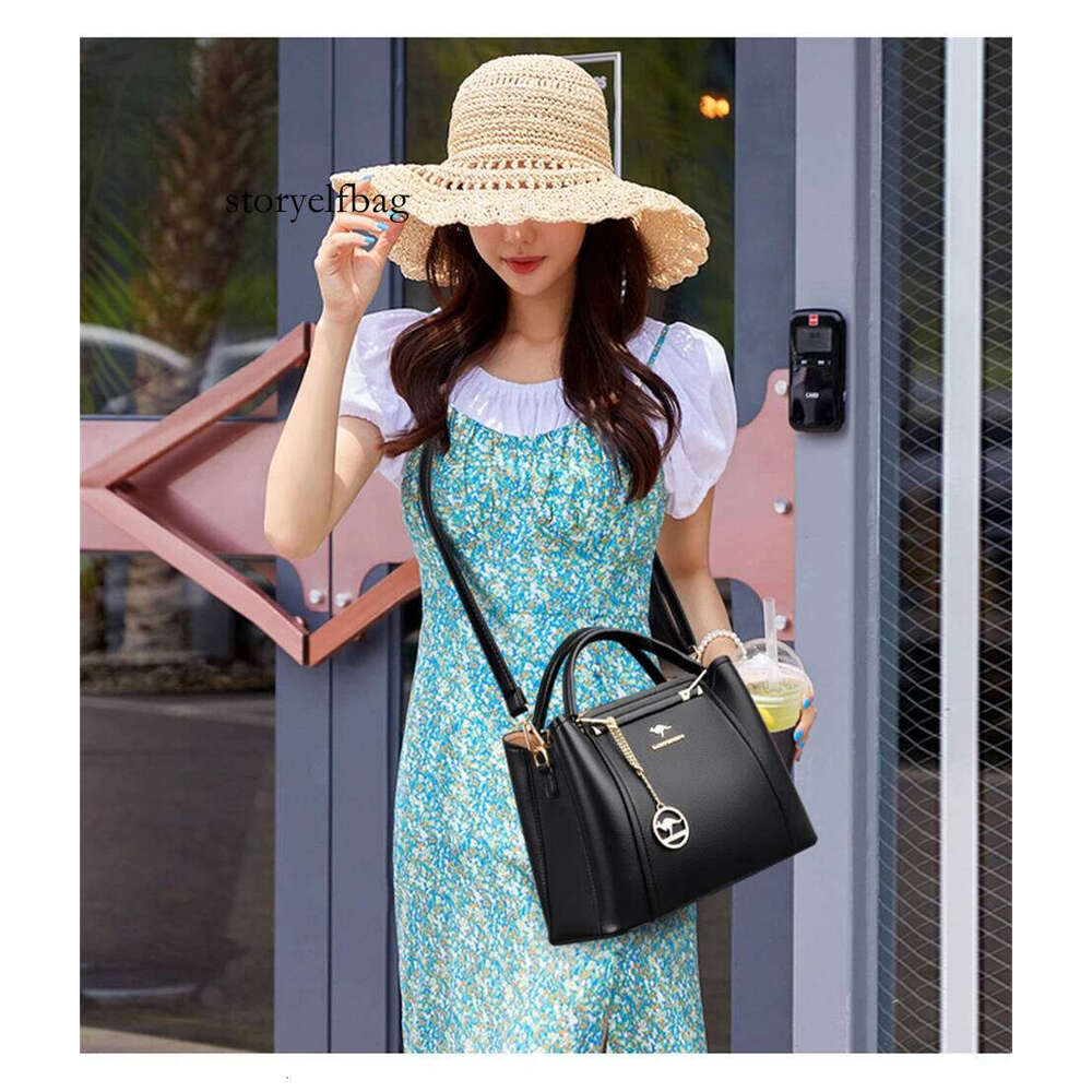 Soft Leather Handbags Women Bags Designer 3 Layers Shoulder Crossbody Sac Ladies Large Capacity Shopping Messenger Tote