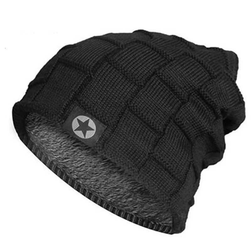 New Unisex Fleece Lined Beanie Hat Knit Wool Warm Winter Hat Thick Soft Stretch Hat For Men And Women Fashion Skullies BeanieXJ251023