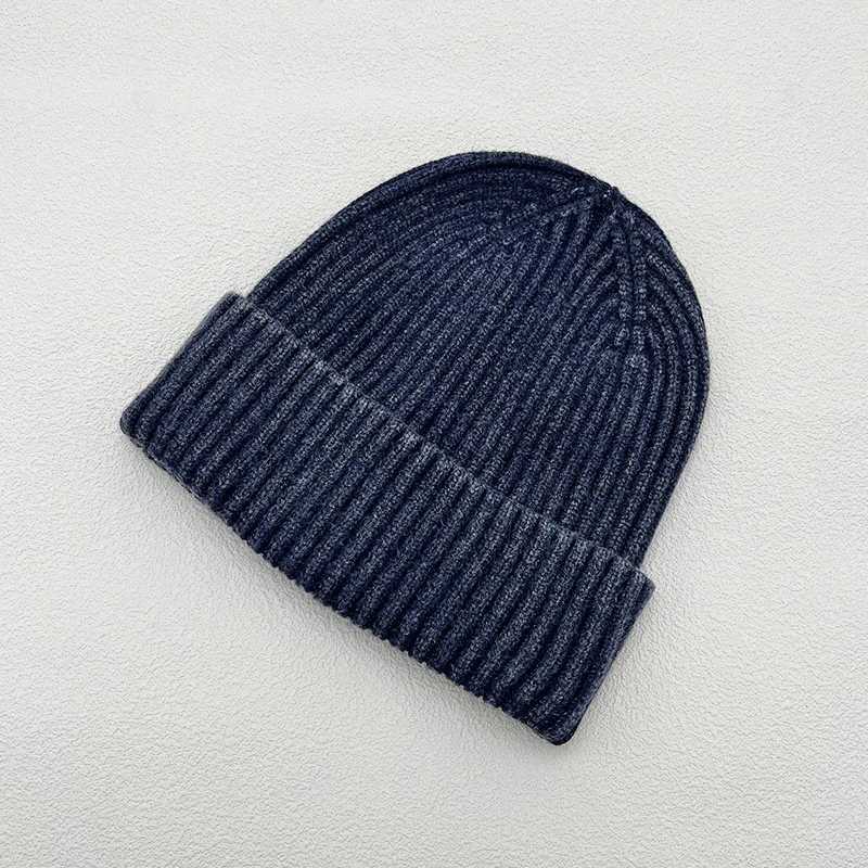 Retro Wash Knitted Hat for Men Wen Fashion Simp Warm Sklies Beanies Vintage Solid Autumn Winter BeanieW251023