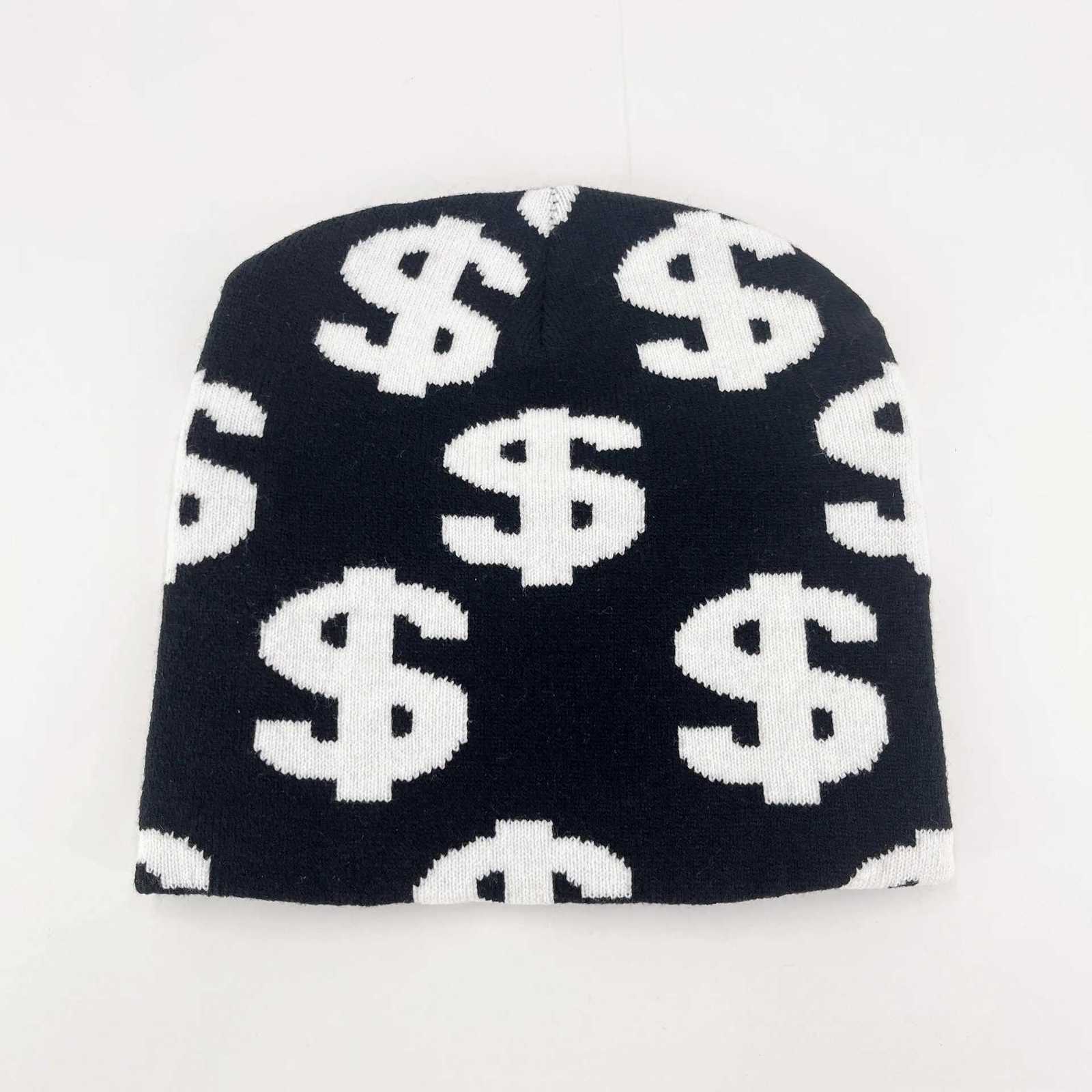 Mens And Womens Dollar Printed Knitted Beanie Universal Y2K Autumn Winter Hat hip hop Web Riding Outdoor Sports Fashion HatXJ251023