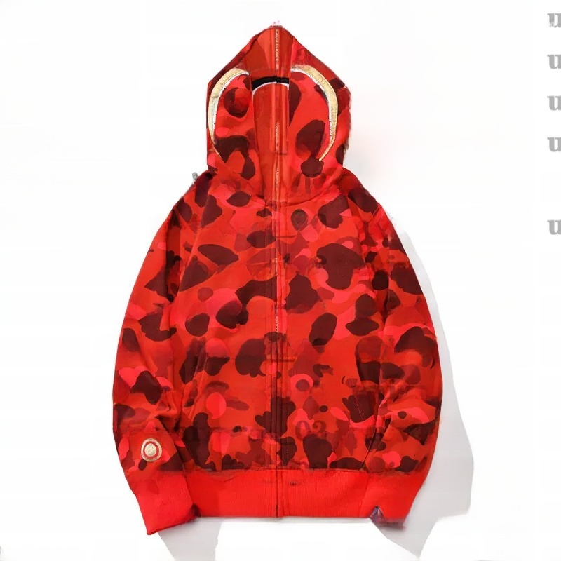 High Quality Mens Hoodies Designer Hoodie Men Shark Print Hoodie Designer Hoodie Jacket Tracksuit Men Polo Veste Coat Fashion Hooded Long Sleeve Zip U