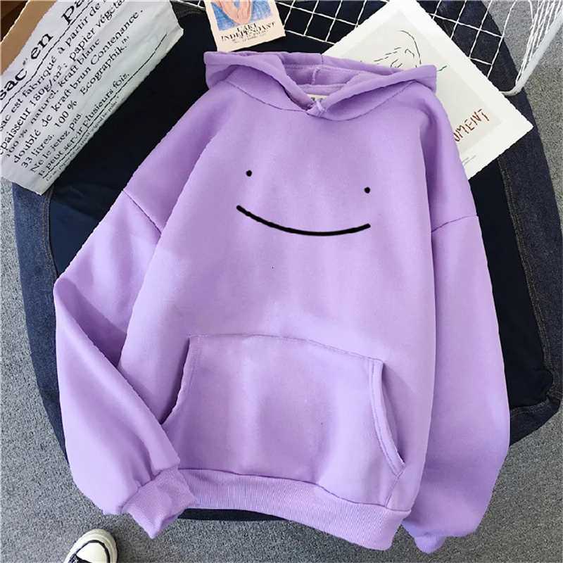 2023 Autumn Winter Fashion Clothing Hooded Casual Y2k Sweatshirt Womens Smile Face Solid Color Hoodies Lazy Style Loose HoodieT251023