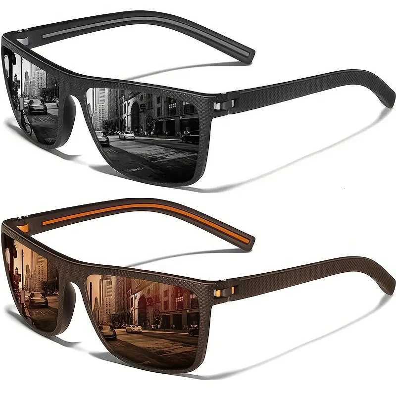 Square Polarized Sunglasses for Men and Women Lightweight Frame Sun Glasses with UV ProtectionW251023