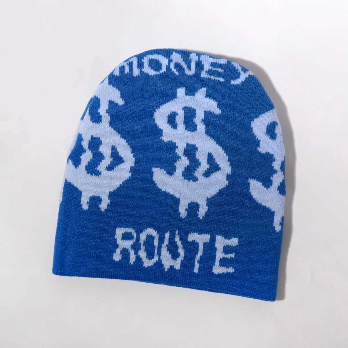 Knitting Cap 2025 Y2k Beanie Women Warm Hats For Men Fashion Dollar Embroidered Cap Soft Woolen Male Hip Hop Bobble Hat UnisexXJ251023