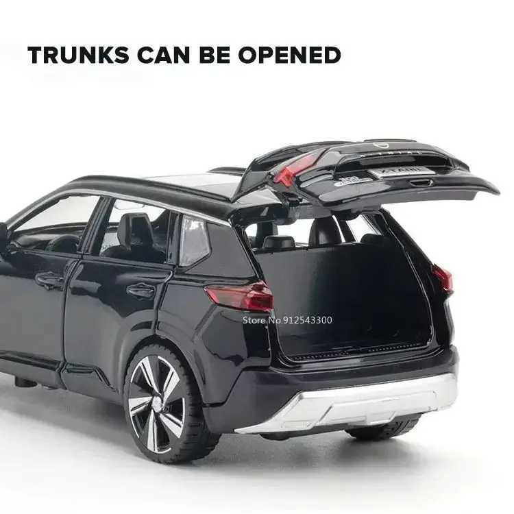 132 Scale XTrail Toy Car Model Alloy Diecast Pull Back Model Vehicle with Sound Light Boys Festival Toy Gift CollectionT251023