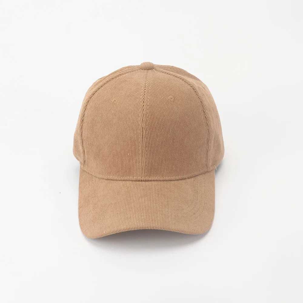 Corduroy Baseball Wens Retro Solid Color Dad Hat Autumn Winter Hats For Men Wen Unisex Casual Keep Warm Curved BrimW251023