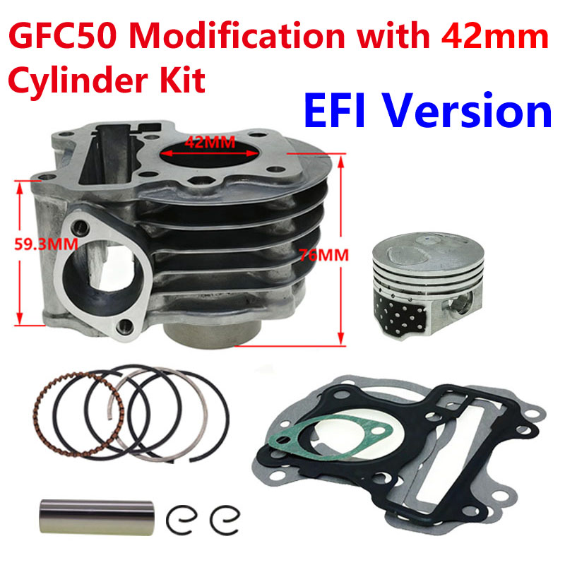 Honda GFC50 modified 42mm cylinder kit, applicable to SDH50QT-40/41/42/43 Century Dream , Tianya Liren, and Freedom