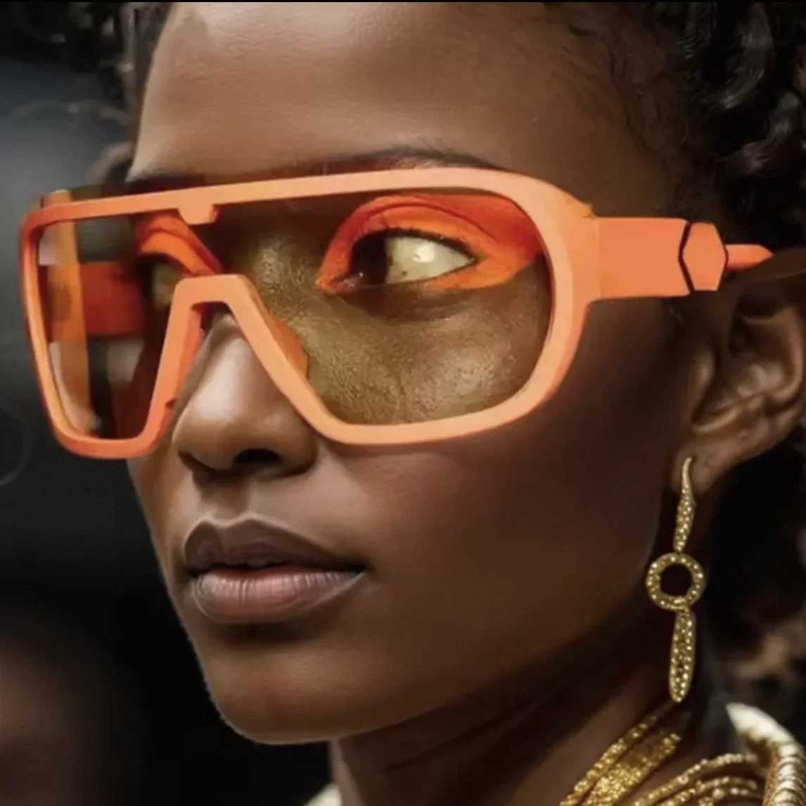y2k Oversized One Piece Sunglasses Women For Men Male Luxury Brand Designer Vintage Punk Outdoor Sport Goggle Sun Glasses UV400W251023