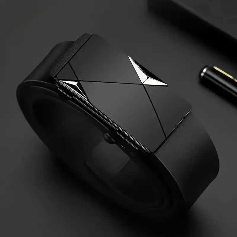Fashionable Mens Automatic Buckle Leather Belt Suitable for Daily Life Leisure Gatherings Work Business Holiday GiftsXJ251023