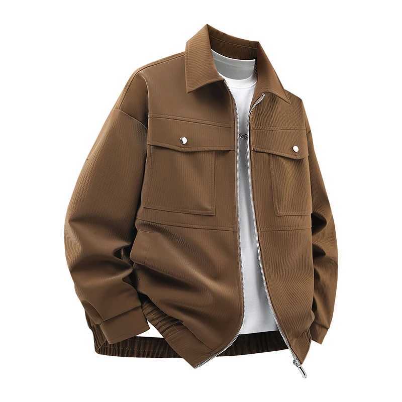 New Mens Outdoor High Quality Imitation Leather Jacket Comfortable Versatile Breathable Warm Handsome Top for Autumn Winter W251023